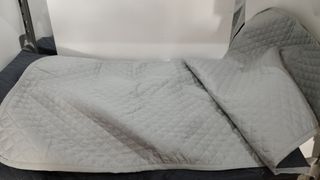 Fodera per Divano Martina Home Diamond, Protezione per Divani Imbottitura Reversibile, Grigio-Antracite, 3 Posti