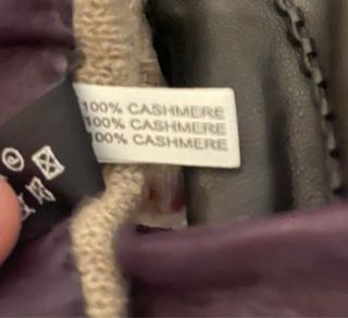 Guantes de Piel Negro y Morado