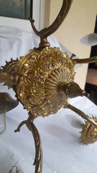 Lámpara de techo de bronce