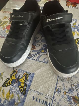 Scarpe Champion nere con velcro