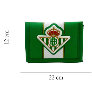 Cartera juvenil Real Betis con cremallera