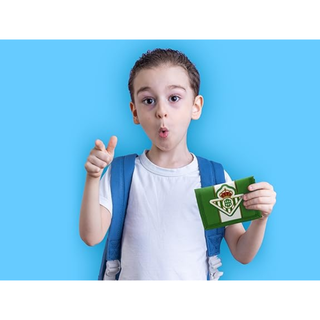 Cartera juvenil Real Betis con cremallera