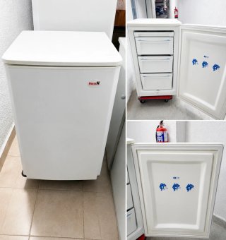 Congelador vertical con cajones