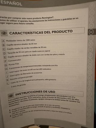 Secador de pelo y accesorios