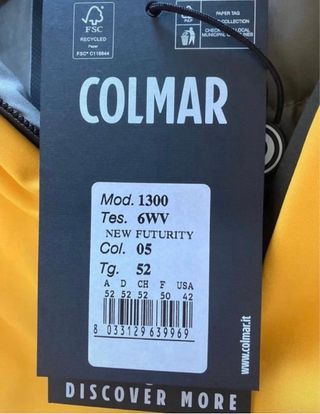 Giacchetta Colmar Taglia L 52 Gialla