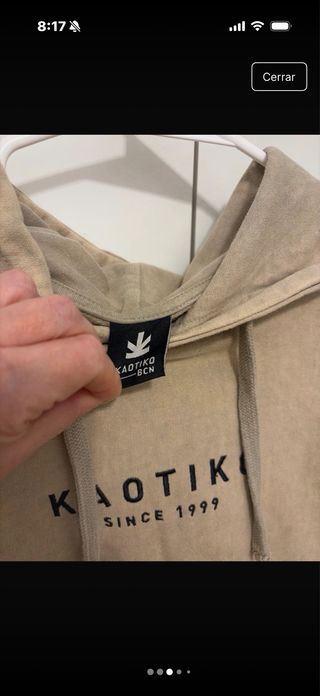 Sudadera Kaotiko Beige