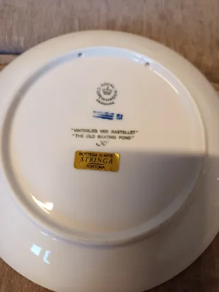 Piatto Royal Copenhagen The Old Skating Pond