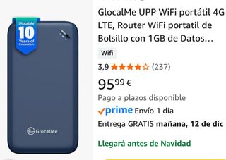 Router WiFi Portátil GlocalMe