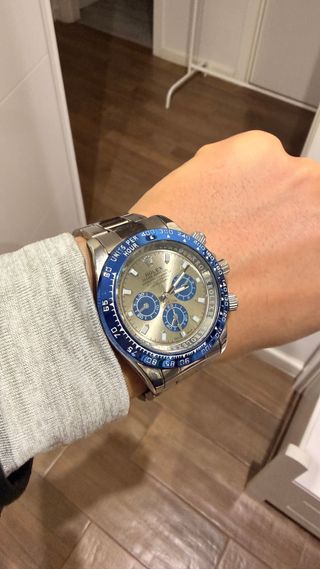 Reloj Acero Azul