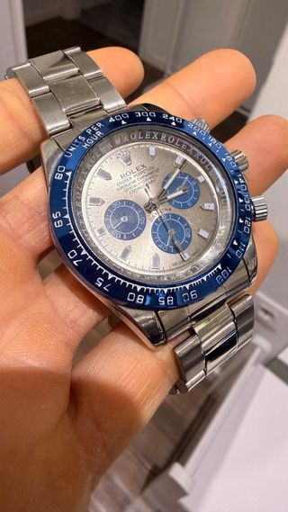 Reloj Acero Azul