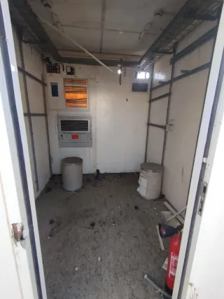 Caseta de fibra para trastero/almacén