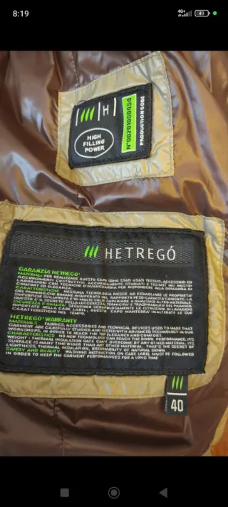 Chaqueta de plumas Hetrego Talla S