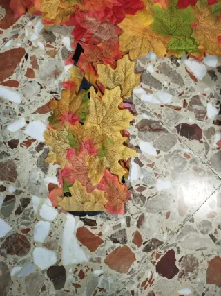 Costume di Carnevale Artigianale Foglie Autunnali