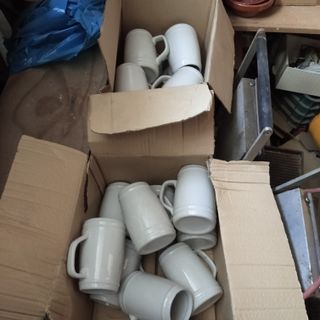 Jarras de barro para cerveza