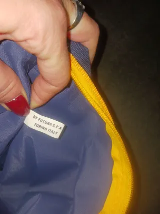 Zainetto-sacca Futura blu/arancione