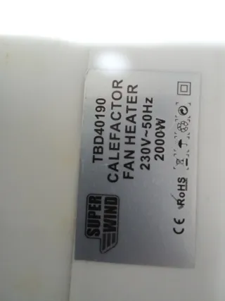 Estufa Calefactor Super Wind Aire Caliente