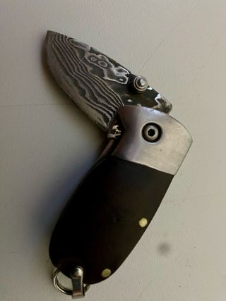 Navaja de Damasco llavero