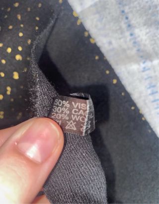 Nuova sciarpa donna nera e oro