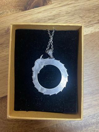 Collar KAMBO Ouroboros Dragón Baño Oro