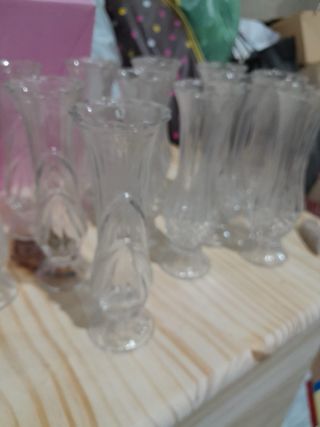 Jarrón de cristal pequeño decorativo