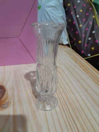 Jarrón de cristal pequeño decorativo