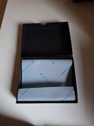 Portafoglio Piquadro Uomo Blu/Grigio