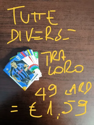 Lotto 49 Carte Adrenalyn 2025/26 - €1,59