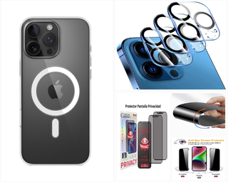 Pack Fundas Apple iPhone + Protectores