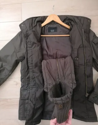 Chaquetón Zara Verde Talla M