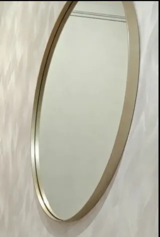 Espejo Ovalado Dorado