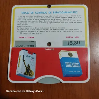 Disco aparcamiento antiguo Tabacalera S.A.