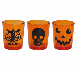 3 Vasos Chupito Halloween 5cm