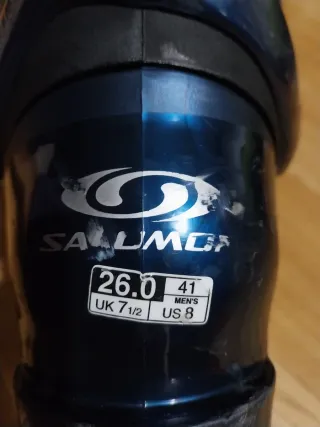 Botas de esquí Salomon azules pie 26/41