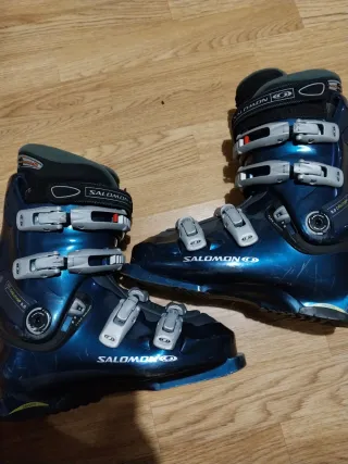 Botas de esquí Salomon azules pie 26/41