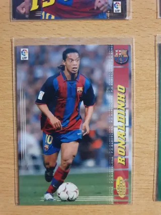 4 Cromos Ronaldinho Megacracks