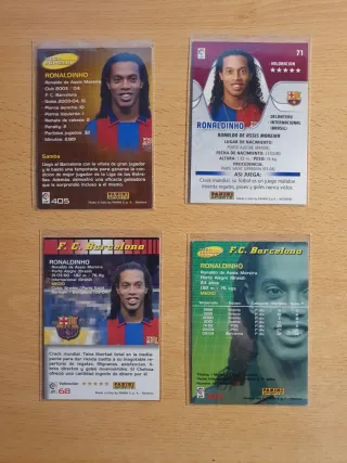 4 Cromos Ronaldinho Megacracks
