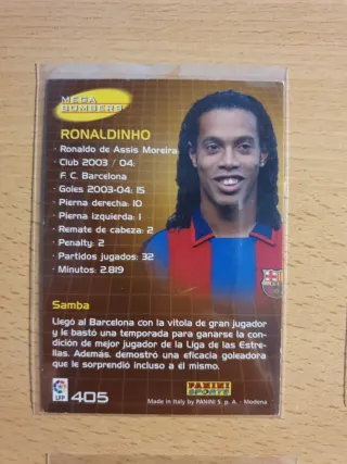 4 Cromos Ronaldinho Megacracks