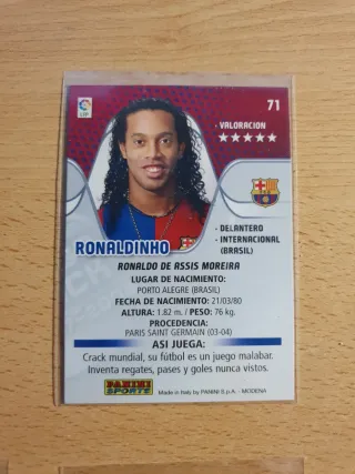 4 Cromos Ronaldinho Megacracks