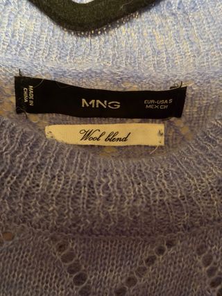 Jersey Mango calado de lana fina Talla S