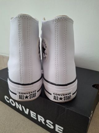 Converse Pelle Bianco Tg 37