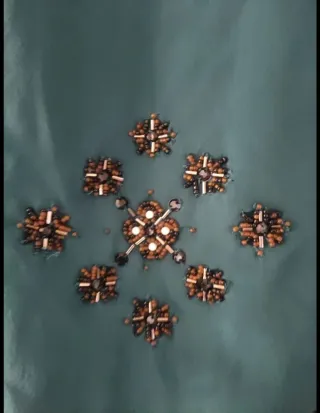 Blusa fiesta lentejuelas talla L