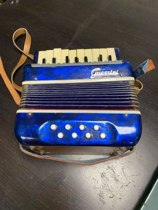 Mini Acordeón Guerrini Azul