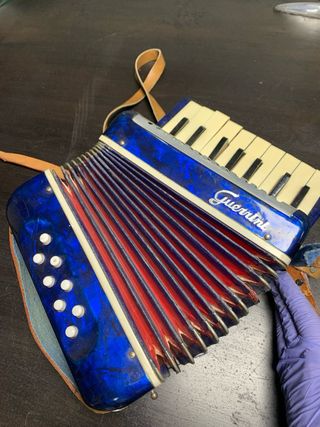 Mini Acordeón Guerrini Azul