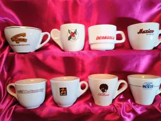 Tazzine caffè pubblicitarie, set 16 pezzi