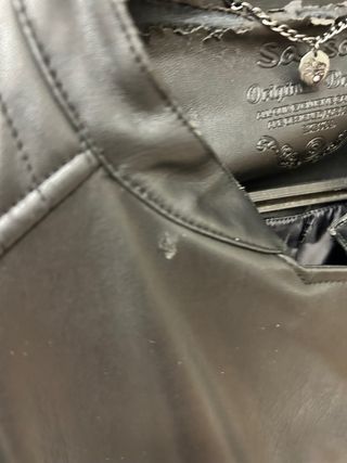 Cazadora Guess Polipiel Negra Mujer