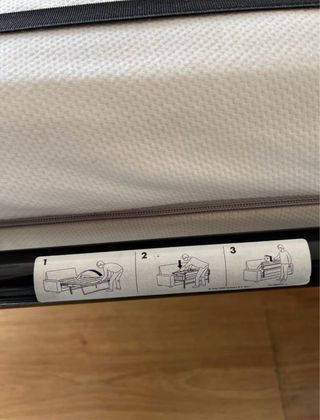 Divano letto Ikea 140cm in tessuto blu senza materasso