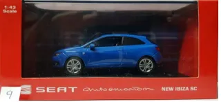 SEAT IBIZA SC BLUE 3 PUERTAS ESCALA 1:43