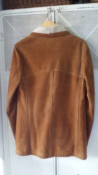 Abrigo de ante para hombre