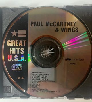 CD Paul McCartney & Wings edición japonesa + OBI