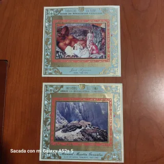 2 Cromos Tabacos La Fama Muralistas